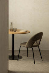 Chaises Glorys - Noir / Tissu Brun Sable