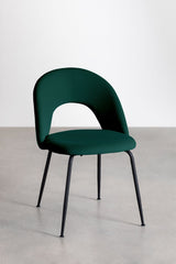 Chaises Glorys - Noir / Velours Vert Jungle