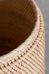Panier à linge rond en rotin Guacui - détail tressage