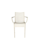 Chaise Pip-e avec accoudoirs — White