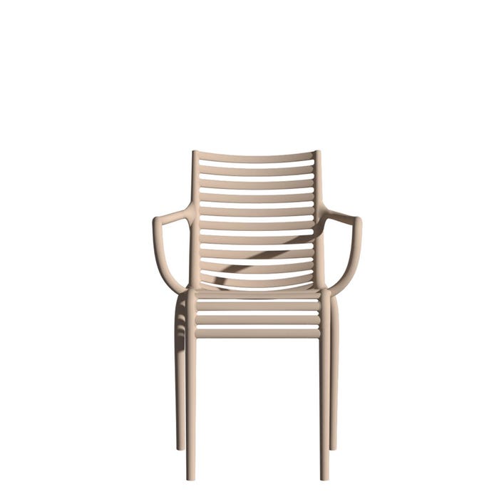 Chaise Pip-e avec accoudoirs — Carnation