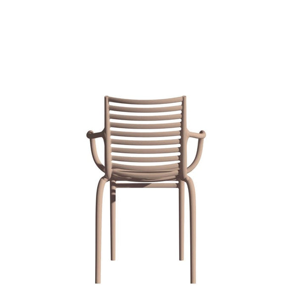 Chaise Pip-e avec accoudoirs — Carnation
