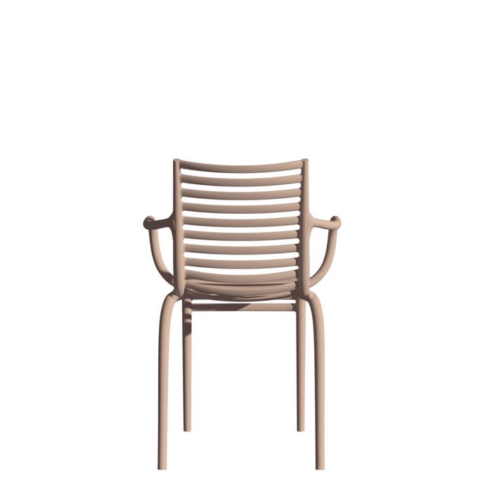 Chaise Pip-e avec accoudoirs — Carnation