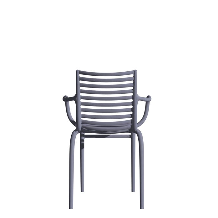 Chaise Pip-e avec accoudoirs — Lavender grey