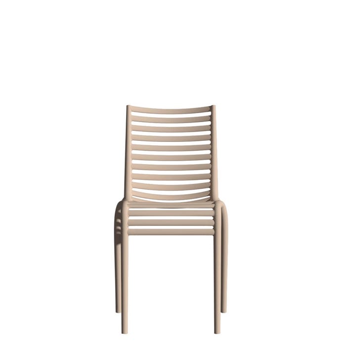 Chaise Pip-e sans accoudoirs — Carnation