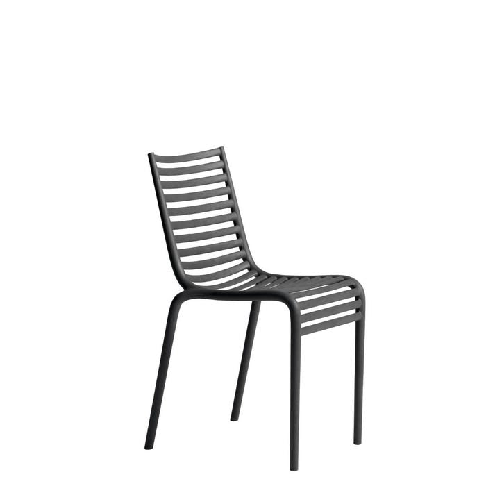 Chaise Pip-e sans accoudoirs — Dark grey