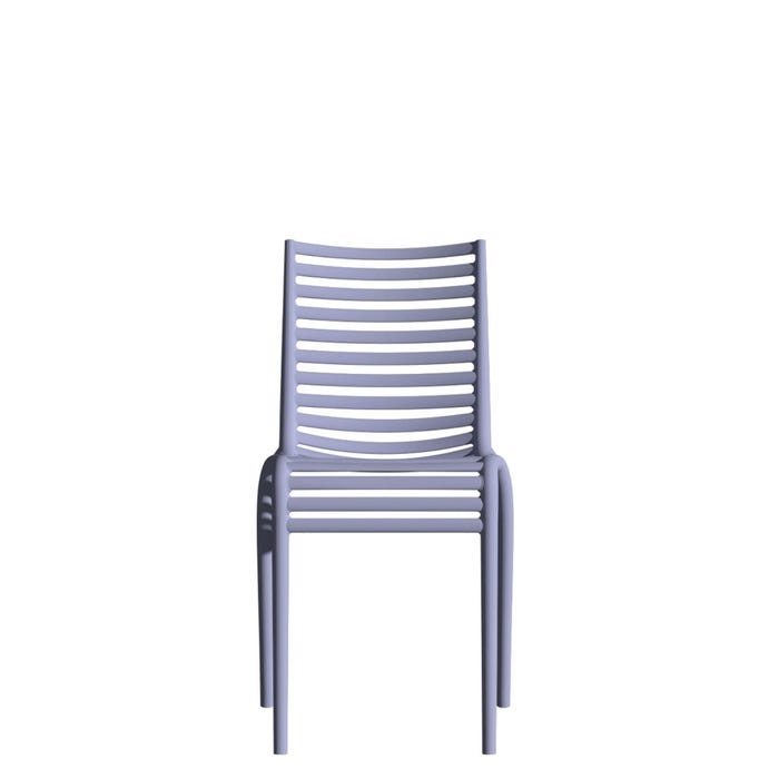 Chaise Pip-e sans accoudoirs — Lavender grey