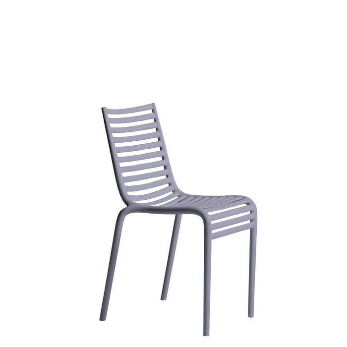 Chaise Pip-e sans accoudoirs — Lavender grey