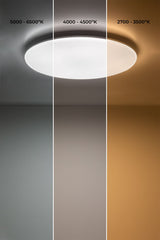 Plafonnier Tadeu - détail température de lumière