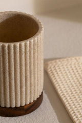 Porte-brosses à dents polyrésine Wassila beige nude Sklum - vue principale