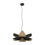 Suspension Lys Forestier, bois noir
