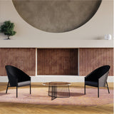 Fauteuil Pratfall — Black, anthracite, black