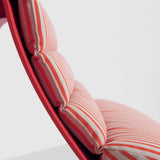 Chaise longue Eclipse - détail du coussin et de la structure aluminium
