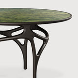 Table Cena, détail du plateau en marbre vert