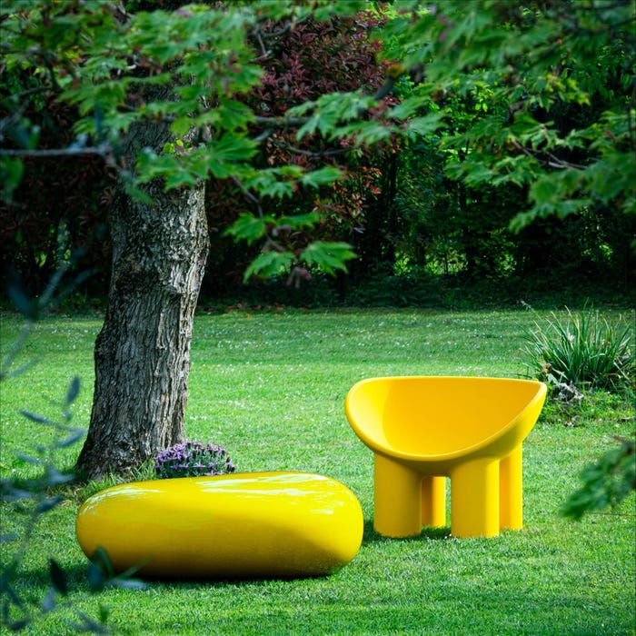Fauteuil Roly poly — Ochre yellow