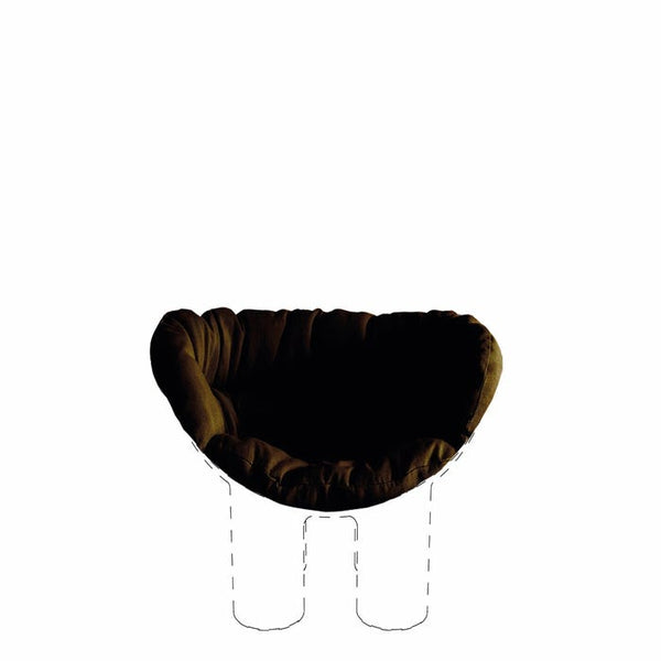 Coussin Cushion roly poly armchair — Dark brown