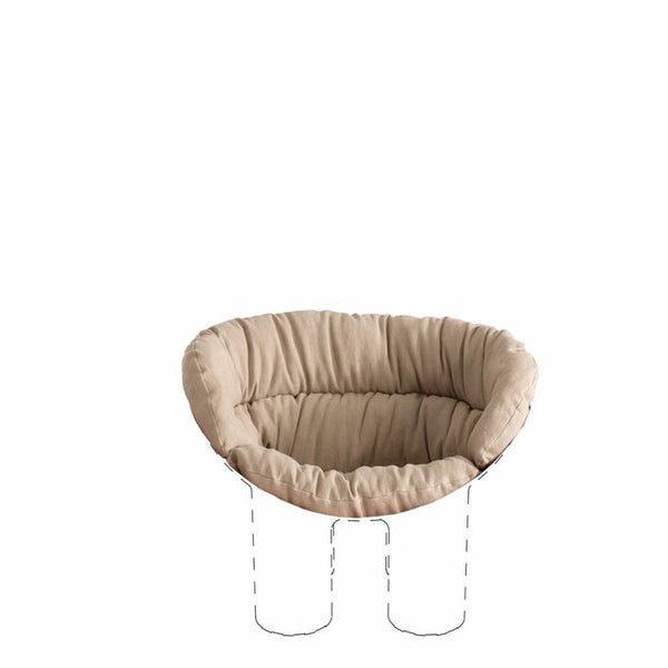 Coussin Cushion roly poly armchair — Light brown
