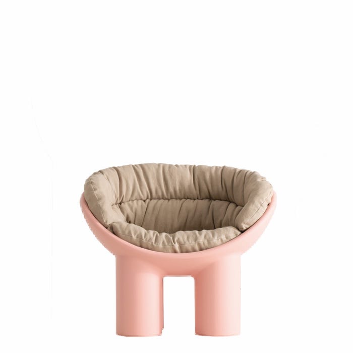 Coussin Cushion roly poly armchair — Light brown