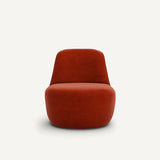 Fauteuil pivotant ROSEBURY Rouge Cinabre