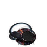 Table basse Sangaku — Black/texture krakatoa