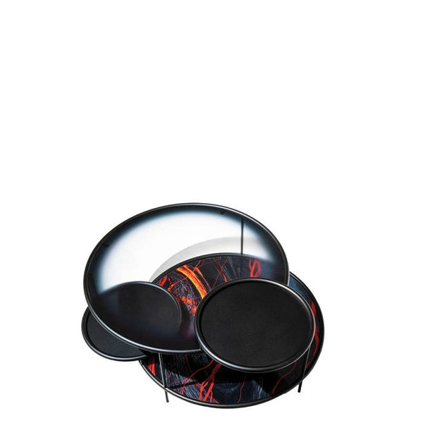 Table basse Sangaku — Black/texture krakatoa