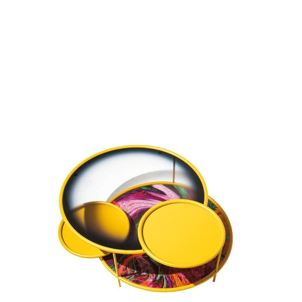 Table basse Sangaku — Yellow/texture anti-atlas