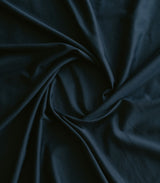Parure en satin de coton bleu Tediber, gros plan confort