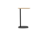 Table d'appoint Lan — Chêne naturel & Métal noir