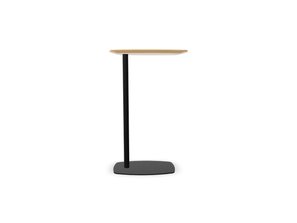Table d'appoint Lan — Chêne naturel & Métal noir