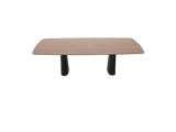 Table Essens - piétement oval B00 — Plateau chêne teinté noyé 260x120