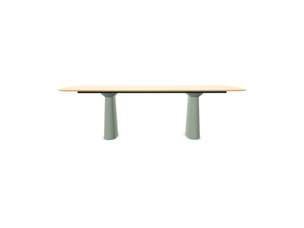 Table Essens - piétement elliptique V74 — Plateau chêne 260x120