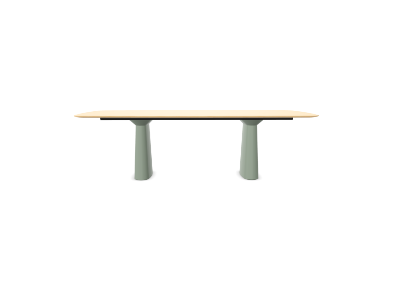 Table Essens - piétement elliptique V74 — Plateau chêne 260x120
