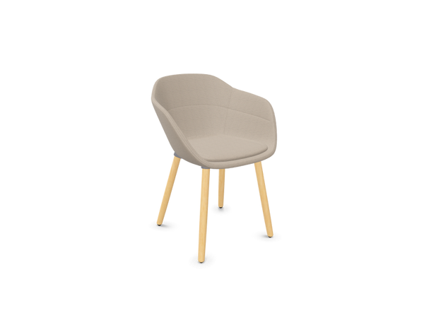 Chaise Taia 4 pieds — Chêne naturel & G142