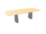 Table Essens - piétement ovale G49 — Plateau chêne 260x120