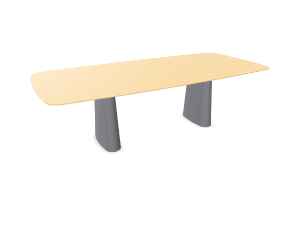 Table Essens - piétement ovale G49 — Plateau chêne 260x120