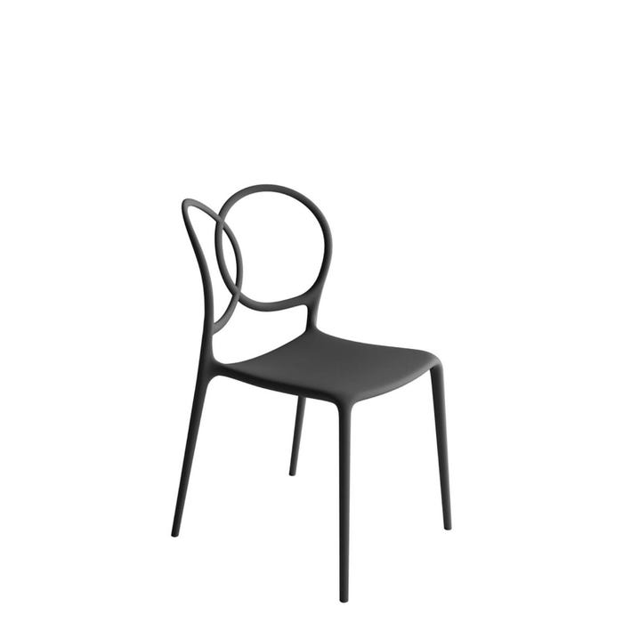 Chaise Sissi sans accoudoirs — Dark grey