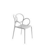 Chaise Sissi avec accoudoirs — White