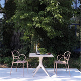 Chaise Sissi avec accoudoirs — Pink