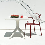 Chaise Sissi avec accoudoirs — Red