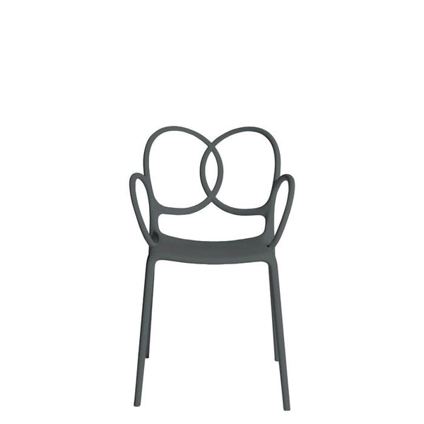 Chaise Sissi avec accoudoirs — Dark grey