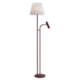 Lampadaire SLENDER — Rouge foncé / laiton