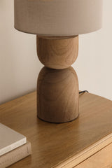 Socle de lampe Diniz manguier 30 cm