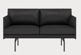 Sofa OUTLINE STUDIO — Cuir noir