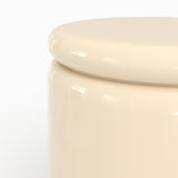 Table d'appoint Oscar laquée blanc cassé