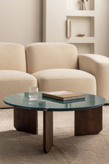 Table basse LAVINIA Marbre Vert Udaipur ambiance