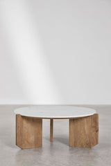 Table basse LAVINIA Marbre Blanc Banswara