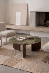 Table basse LAVINIA Marbre Vert Forest ambiance