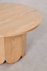 Table basse ronde Ø80 cm en bois Vinesey - détail pied