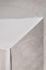 Table d'appoint Loraq acier inoxydable
