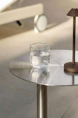 Table d'appoint jardin Yannik gris acier